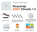 ZONT Climatic 1.2 Погодозависимый автоматический GSM / Wi-Fi регулятор (1 ГВС + 2 прямых/смесительных) с доставкой в Белгород